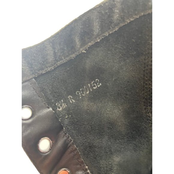 Men's Vintage 91 Black Leather Lace Up Steel Toe Military Combat Boots Size 8.5 - Picture 8 of 9